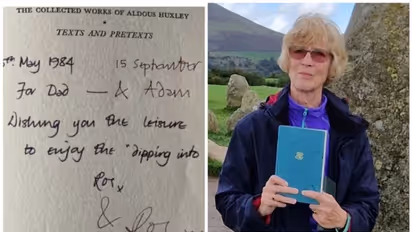 ഭര്ത്താവിന് സമ്മാനിക്കാനായി ഓണ്ലൈനില് വാങ്ങിയ പുസ്തകം 40 വര്ഷം മുമ്പ് അച്ഛന് സമ്മാനിച്ചത് !