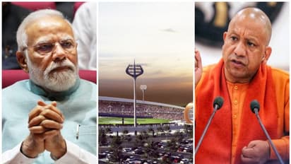 പരമശിവന്, ത്രിശൂലം, ഡമരു, ചന്ദ്രകല; മോദിയുടെ മണ്ഡലത്തിലെ ക്രിക്കറ്റ് സ്റ്റേഡിയം ഒരു കുഞ്ഞു 'കൈലാസം' തന്നെ