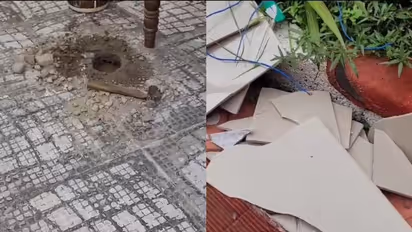 ഭക്ഷണം കഴിക്കുന്നതിനിടെ ഉഗ്ര ശബ്ദം, വീട്ടുകാർ ഞെട്ടി; നെയ്യാറ്റിൻകരയിൽ വീടിനുള്ളിലെ ടൈലുകൾ പൊട്ടിത്തെറിച്ചു