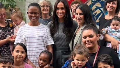 Meghan Markle and Prince Harry show support for women by making sudden visit to üsseldorf community cafe