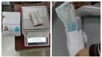 സാനിറ്ററി പാഡിനകത്ത് സ്വർണം ഒളിപ്പിച്ച് കടത്താൻ ശ്രമം; യുവതി പിടിയിൽ