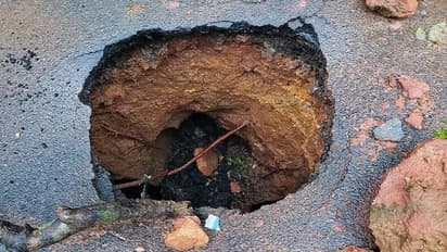 ಮಂಗಳೂರು- ಸೋಲಾಪುರ ರಾಷ್ಟ್ರೀಯ ಹೆದ್ದಾರಿ ಮಧ್ಯೆ ಕುಸಿತ