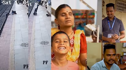 ರೈಲು ಬರಲು ಕೆಲ ಕ್ಷಣಗಳಿರುವಾಗ ರೈಲುಹಳಿಗೆ ಬಿದ್ದ ಅಂಧ ತಾಯಿಯ ಮಗ: ಆಮೇಲಾಗಿದ್ದು ಪವಾಡ..!