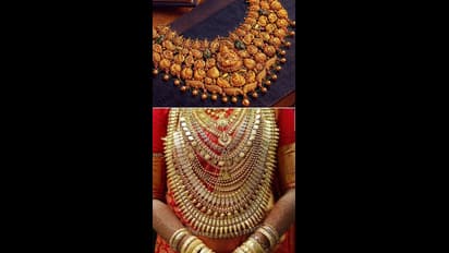 GOLD : நகை பிரியர்களுக்கு குட் நியூஸ்.! தங்கத்தின் விலை மீண்டும் குறைந்தது.! ஒரு சவரனுக்கு எவ்வளவு தெரியுமா.? 