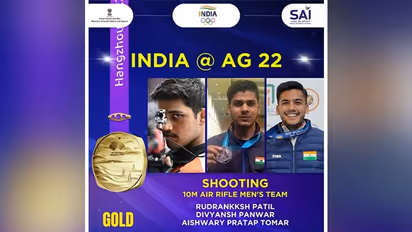Asian Games 2023: India Men's 10m Rifle Team bags first Gold medal
