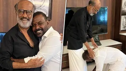 Chandramukhi 2: Raghava Lawrence takes Rajinikanth's blessings by touching his feet for his NEXT film