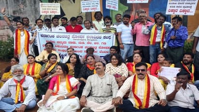 ಬೆಂಗ್ಳೂರಲ್ಲಿ ಜೋರಾದ ಕಾವೇರಿ ಕಿಚ್ಚು: ಪ್ರತಿಭಟನೆ ವೇಳೆ ನೇಣಿಗೆ ಕೊರಳೊಡ್ಡಿ ಆತ್ಮಹತ್ಯೆಗೆ ಮುಂದಾದ ಅನ್ನದಾತ