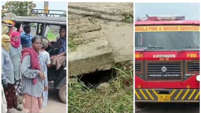 വീട്ടമ്മയുടെ കാൽ കാനയിലെ സ്ലാബിനിടയിൽ കുടുങ്ങി; തൊഴിലുറപ്പ് ജോലിക്കിടെ അപകടം, രക്ഷകരായി ഫയർഫോഴ്സ്