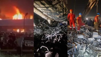 വിവാഹാഘോഷത്തിനിടെ പടക്കം പൊട്ടിച്ചു, ഓഡിറ്റോറിയം കത്തിയമര്ന്നു, 100ലധികം പേര് മരിച്ചു