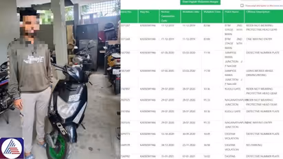 Bengaluru Traffic Police detain rider with 99 traffic violations, Rs 56,000 pending fine