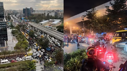Bengaluru traffic: ರಿಂಗ್ ರೋಡ್ನಲ್ಲಿ ಭಾರೀ ಸಂಚಾರ ದಟ್ಟಣೆ, ಐಟಿ ಕಚೇರಿಗಳಿಗೆ ಪೊಲೀಸರ ವಿಶೇಷ ಮನವಿ!