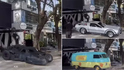 Batmobile and more: Surprise parade of iconic Hollywood vehicles in Bengaluru goes viral - WATCH