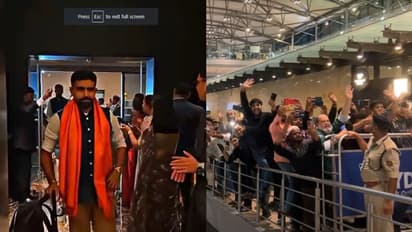 7 വര്ഷത്തെ ഇടവേളക്കുശേഷം പാക്കിസ്ഥാൻ ടീം ഇന്ത്യയിൽ, ബാബറിനെയും സംഘത്തെയും വിമാനത്താവളത്തിൽ വരവേറ്റ് ആരാധകർ