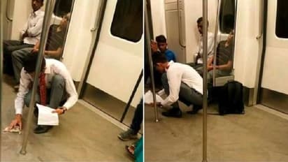 ಮೆಟ್ರೋದಲ್ಲಿ ಚೆಲ್ಲಿದ ಆಹಾರ ಸ್ವಚ್ಛಗೊಳಿಸಿದ ಯುವಕ: ತರುಣನ ಕಾರ್ಯಕ್ಕೆ ವ್ಯಾಪಕ ಶ್ಲಾಘನೆ