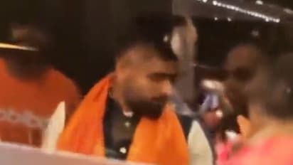 ODI World Cup 2023: Pakistan's Babar Azam greeted with saffron stole upon arrival in India; WATCH viral video