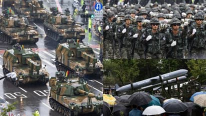 കിമ്മിന്‍റെ വിരട്ടലുകൾക്കിടെ സൈനിക പരേഡുമായി ദക്ഷിണ കൊറിയ, 10 വർഷത്തിൽ ആദ്യം 