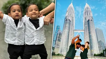 Nayanthara, Vignesh Shivan celebrate twins birthday in Malaysia; shares family photo