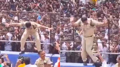WATCH: Hyderabad cops' dance alongside devotees during Ganesh Visarjan goes viral