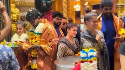 இது பிசினஸ் ட்ரிப் மட்டுமல்ல.. மலேசியாவில் சாமி தரிசனம் செய்த நயன் மற்றும் விக்கி ஜோடி - வைரலாகும் வீடியோ!