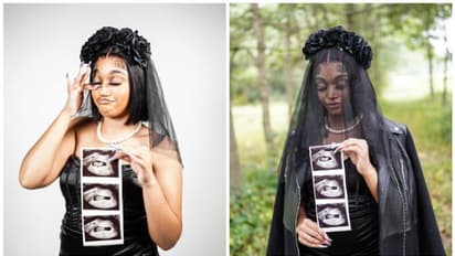 'ശവസംസ്കാര ചടങ്ങു'കൾ പ്രമേയമാക്കിയ ഗര്‍ഭകാല ഫോട്ടോഷൂട്ടിന് അഭിനന്ദന പ്രവാഹം !