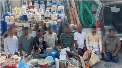 നിര്‍മ്മാണ സാമഗ്രികള്‍ മോഷ്ടിച്ച എട്ട് പ്രവാസികള്‍ പിടിയില്‍