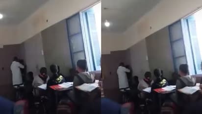 ഭിത്തിയോട് ചേര്ത്ത് നിര്ത്തി വിദ്യാര്ഥിക്ക് അധ്യാപകന്റെ ക്രൂര മര്ദനം, വീഡിയോ വൈറല്, കേരളത്തില് നിന്നോ?