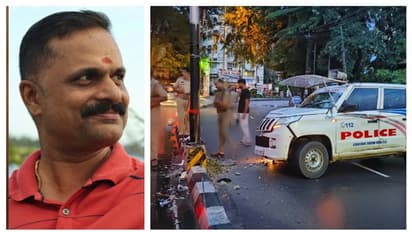 'സീറ്റ് ബെൽറ്റ് ഇട്ടില്ല, ഇടിയുടെ ആഘാതത്തിൽ ഉദ്യോഗസ്ഥൻ പൊലീസ് ജീപ്പിന്‍റെ ചില്ല് തകർത്ത് തെറിച്ച് വീണു'