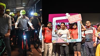 దేశంలోనే తొలి సోలార్ సైక్లింగ్ ట్రాక్ ను ప్రారంభించిన మంత్రి కేటీఆర్.. దాని ప్రత్యేకతలివే..