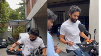 నాగ చైతన్య సింప్లిసిటీ చూశారా.. తన సిబ్బంది బైక్ పై రైడ్, వీడియో వైరల్