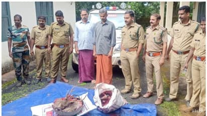 ഫോറസ്റ്റുകാരെ കണ്ട് ഓടിയവരില് വനം വകുപ്പ് ജീവനക്കാരനും; മാനിനെ പിടികൂടി പാചകം ചെയ്യാനുള്ള ശ്രമത്തിനിടെ നടപടി