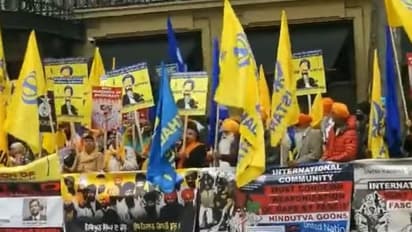 WATCH: Khalistan supporters protest outside Indian High Commission in London amid diplomatic tensions