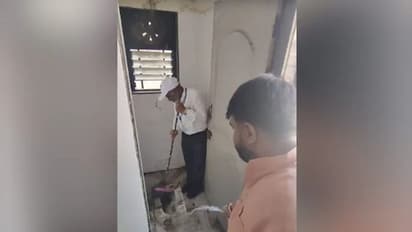 31 deaths in 48 hours: MP makes Maharashtra hospital dean clean filthy toilet amidst tragedy - WATCH
