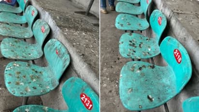 CWC 2023: பராமரிப்பின்றி இருக்கும் இருக்கைகள்; இதுல அமர்ந்து கிரிக்கெட் பார்க்க வேண்டிய நிலையில் ரசிகர்கள்?