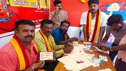 ತುಮಕೂರು: ಕಾವೇರಿಗಾಗಿ ಪ್ರಧಾನಿಗೆ ರಕ್ತದಲ್ಲಿ ಪತ್ರ ಬರೆದ ಕರವೇ