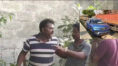 தப்பு செஞ்சிட்டு எங்களயே அடிக்குறியா? நெடுஞ்சாலையில் போதை ஆசாமியை பொளந்து கட்டிய பொதுமக்கள்