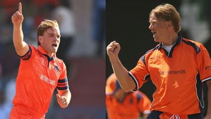  അന്ന് ലോകകപ്പിൽ അച്ഛന്‍ 'പണി' കൊടുത്തത് ഇന്ത്യക്ക്, ഇന്ന് മകൻ നടുവൊടിച്ചത് പാകിസ്ഥാന്‍റെ; അപൂർവ റെക്കോർഡ്