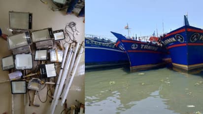 'ലൈറ്റ് പണിയായി, 3 ബോട്ടുകളെ പൊക്കി'; ഉടമക്ക് കിട്ടിയത് 7 ലക്ഷം രൂപയുടെ പിഴ, 3.5 ലക്ഷത്തിന്‍റെ മീനും പോയി!