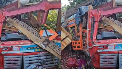 മലപ്പുറത്ത് ചരക്കുലോറി മറിഞ്ഞു; ലോറിക്കടിയില് കുടുങ്ങി ഡ്രൈവര്ക്ക് ദാരുണാന്ത്യം