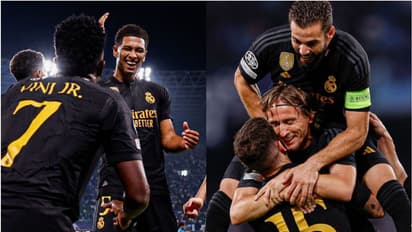 'കിളിയെ കിളിയെ' മലയാളം പാട്ടിന്റെ അകമ്പടിയില്‍ തിമിര്‍ത്ത് റയലിന്റെ വിനീഷ്യസും ബെല്ലിംഗ്ഹാമും; വീഡിയോ വൈറല്‍