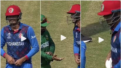 പ്രധാനപ്പെട്ട സാധനം മറന്നു, ഗ്ലൗസല്ല! അബ്‌ഡൊമന്‍ ഗാര്‍ഡ് ഇല്ലാതെ മുജീബ് റഹ്മാന്‍ ബാറ്റിംഗിന്; രസകരമായ വീഡിയോ