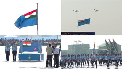 72 വർഷത്തിന് ശേഷം വ്യോമസേനക്ക് പുതിയ പതാക,പുതിയ കാലത്തിനൊപ്പം സേനയും മാറുകയാണെന്ന് എയർ ചീഫ് മാർഷൽ വിആർചൗധരി