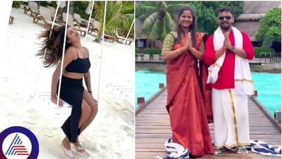 ಮಾಲ್ಡೀವ್ಸ್‌ನಲ್ಲಿ ಸೋನುಗೌಡಗೆ ರೇಷ್ಮೆ ಬಟ್ಟೇಲಿ ಚಪ್ಲಿ ಸುತ್ಗೊಂಡ್ ಹೊಡೆದ್ರಂತೆ ಗಿಚ್ಚಿಗಿಲಿ ಗಿಲಿ ಧನ್‌ರಾಜ್!