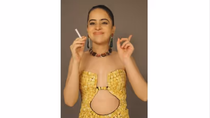 Urfi Javed creates a cigarette butt dress, see pictures