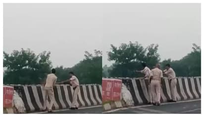 അപകടത്തിൽ മരിച്ച യുവാവിന്റെ മൃതദേഹം കനാലിലേക്ക് വലിച്ചെറിഞ്ഞ് പൊലീസ്, ഞെട്ടിക്കുന്ന വീഡിയോ