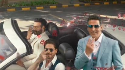 Akshay Kumar reunites with Shah Rukh Khan, Ajay Devgn for new ad, watch video 