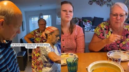 ഇടിയപ്പം പൊളിയാണ്; ഇടിയപ്പമുണ്ടാക്കുന്നത് കൗതുകത്തോടെ കാണുന്ന, കൈകൊണ്ട് ആസ്വദിച്ച് കഴിക്കുന്ന വിദേശികൾ