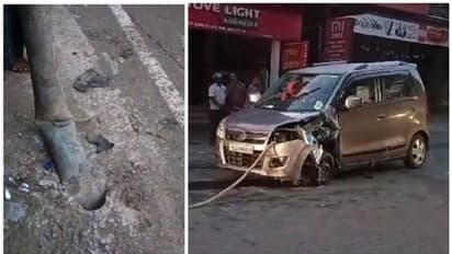 ചികിത്സ കഴിഞ്ഞ് വീട്ടിലേക്ക് മടങ്ങിയ വീട്ടമ്മക്ക് ദാരുണാന്ത്യം; കോട്ടയത്ത് കാര് പോസ്റ്റിലിടിച്ച് അപകടം