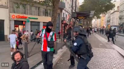 ಹಮಾಸ್ ಉಗ್ರರ ಬೆಂಬಲಿಸಿ ಬೀದಿಗಿಳಿದಿದ್ದವರಿಗೆ ಲಾಠಿರುಚಿ ತೋರಿಸಿದ ಫ್ರಾನ್ಸ್ ಪೊಲೀಸರು: ವೀಡಿಯೋ