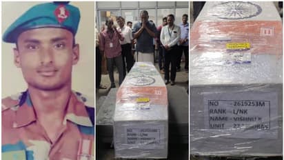 നൊമ്പരമായി വിഷ്ണു; രാജസ്ഥാനിൽ പാമ്പുകടിയേറ്റ് മരിച്ച സൈനികന്റെ മൃതദേഹം കേരളത്തില് എത്തിച്ചു