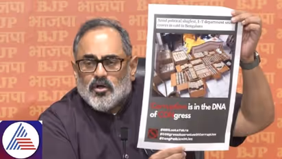 Corruption embedded in Congress DNA: MoS Rajeev Chandrasekhar on Rs 42 crore cash haul in IT raid
